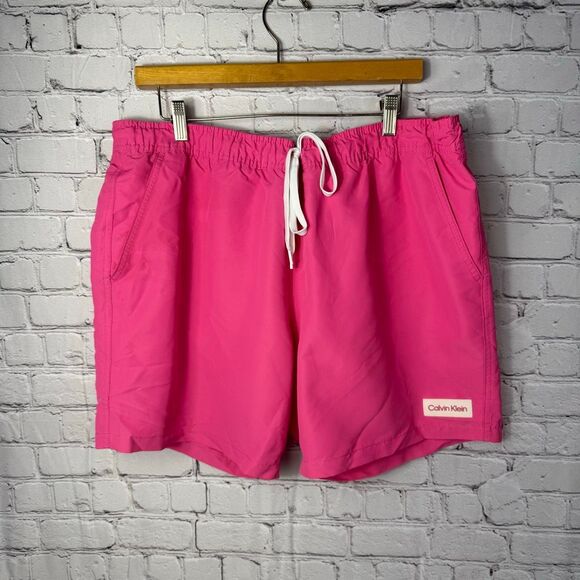 Calvin Klein Swim Trunks Size XL Pink NWOT - Picture 1 of 9